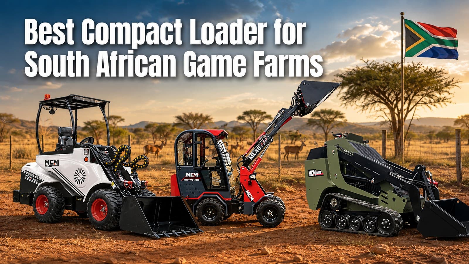 Best compact loader for South African game farms — MCM CL40, ML40 and MS33 range